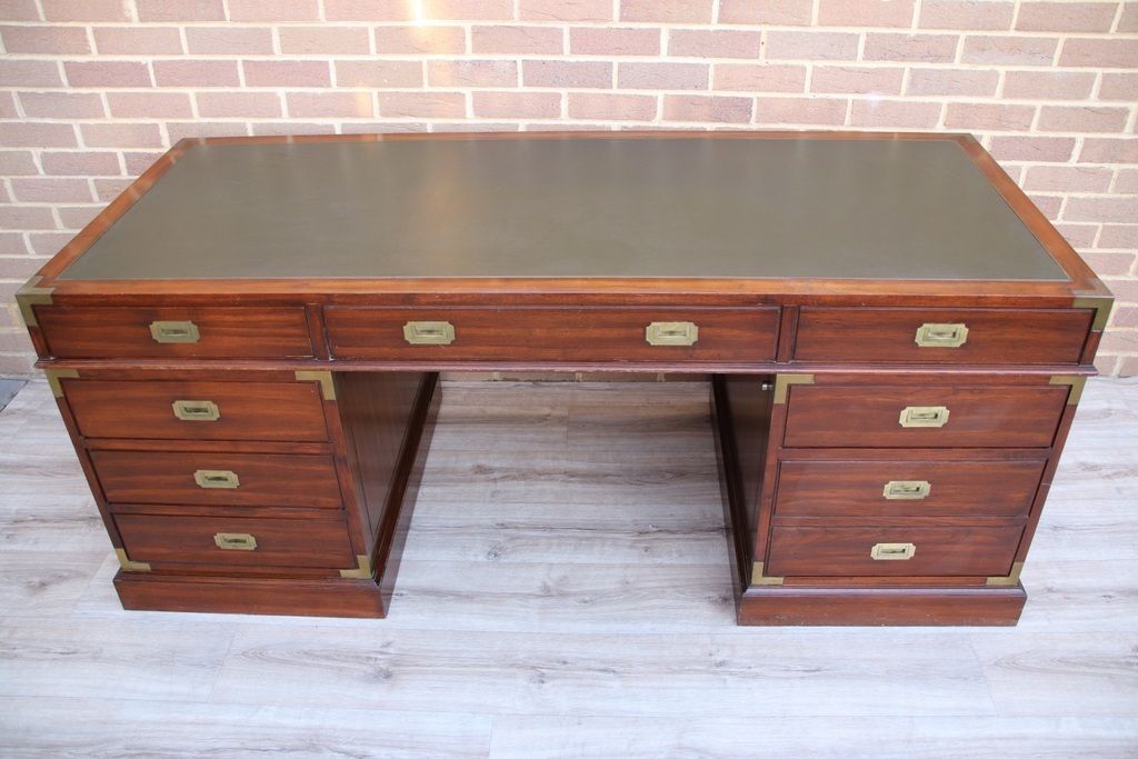 Directors Campaign Pedestal Desk photo Furniture