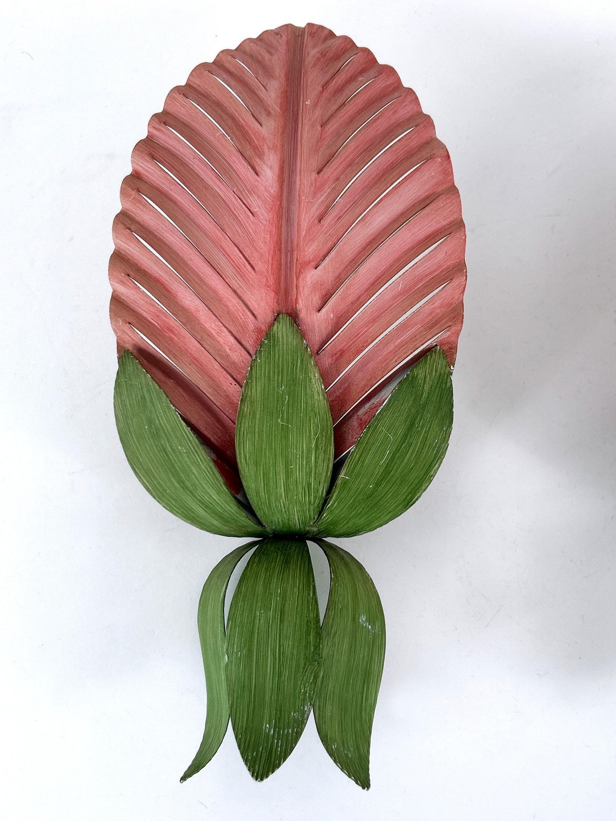 Set Of Two Rare Mid Century Floral Sconces By Holländer Leuchten Germany 1970s photo vinterior