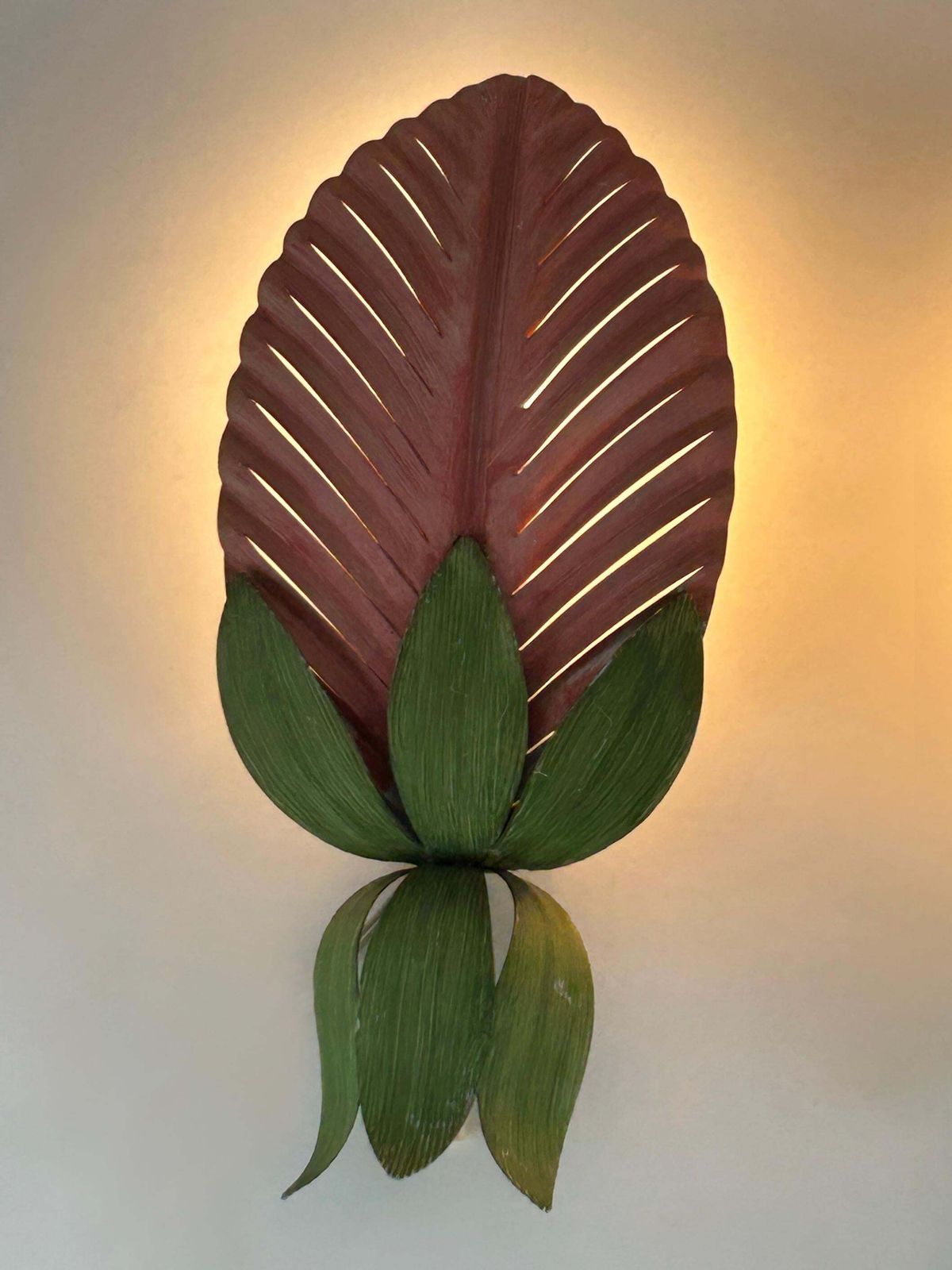 photo furniture Set Of Two Rare Mid Century Floral Sconces By Holländer Leuchten Germany 1970s