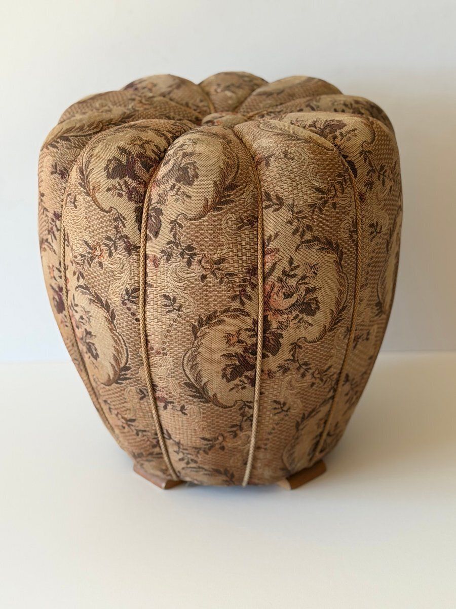Ottoman van Jindrich Halabala voor Cesky Nabytek, voormalig Tsjecho-Slowakije, 1956 photo furniture
