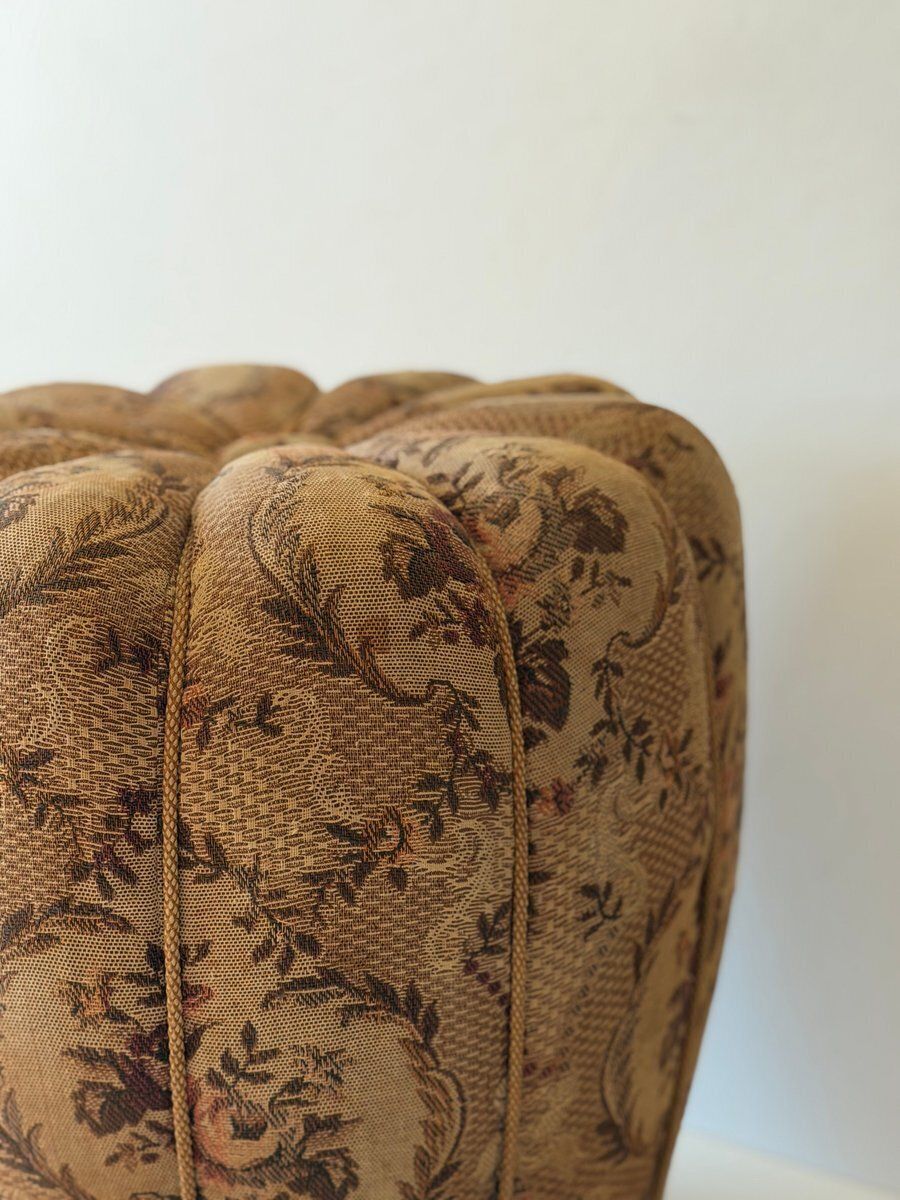 photo vinterior Ottoman By Jindrich Halabala For Cesky Nabytek, Former Czechoslovakia, 1956
