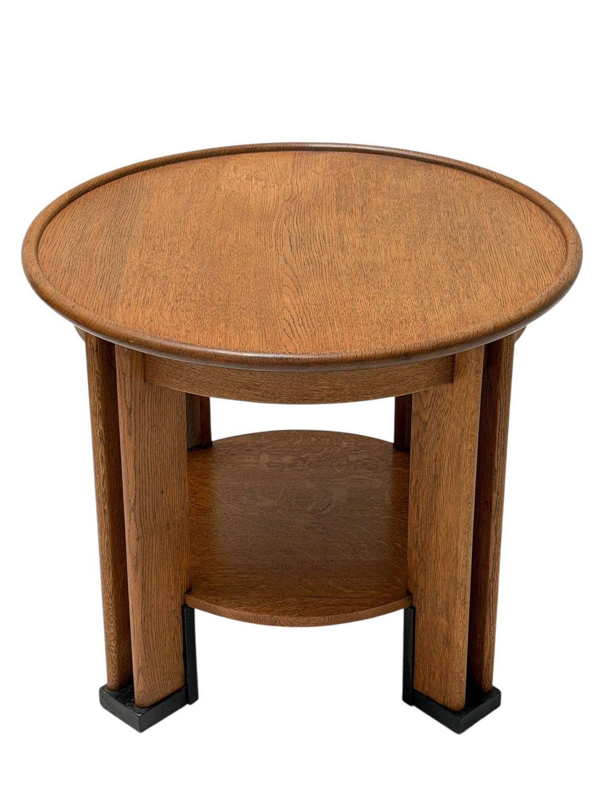 Art Deco Coffee Table By Jan Brunott, Solid Oak, Dutch Design, 1920s photo for sale