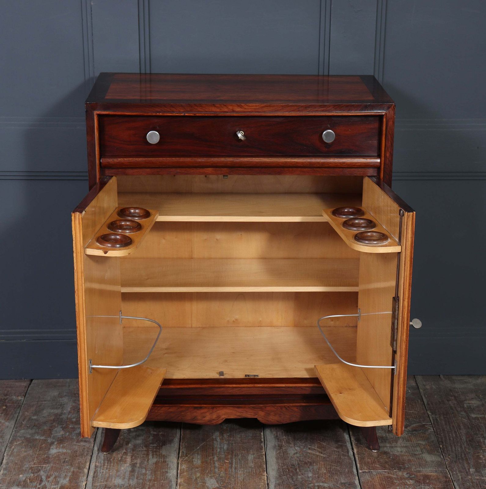 photo vinterior French Art Deco Rosewood Cocktail Cabinet