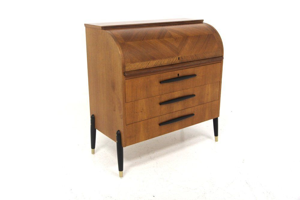 Scandinavian Teak Secretaire From Bröderna Gustafssons, Sweden, 1950