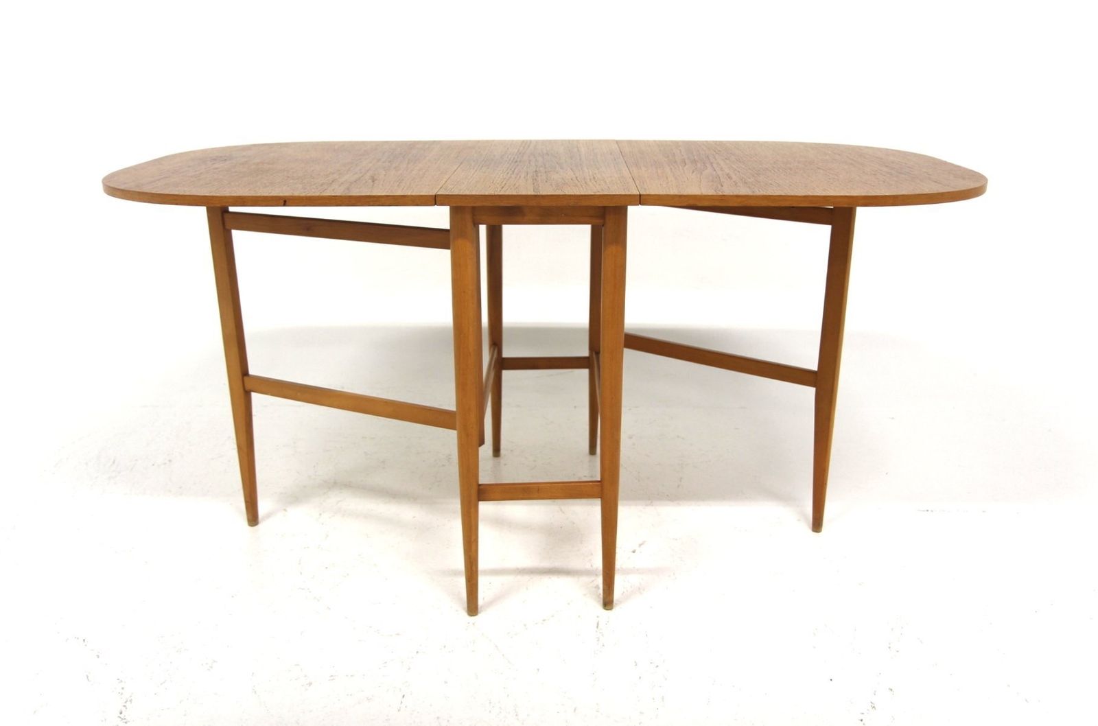 Teak Drop Leaf Dining Table, Sweden, 1950