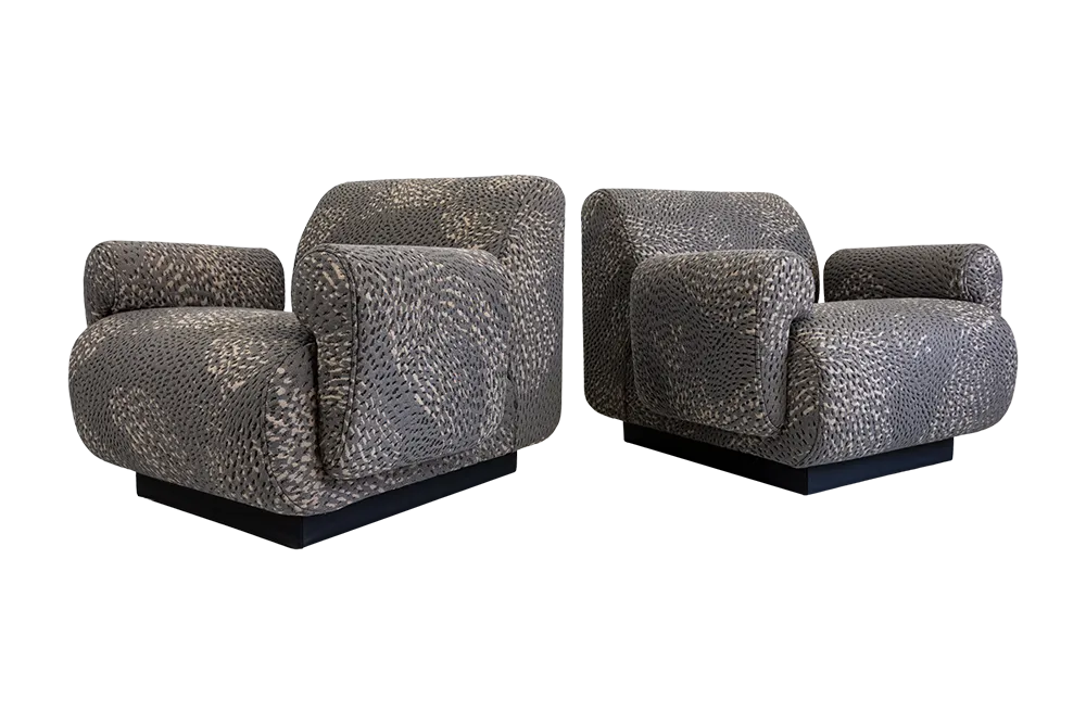 Lounge Chairs By Eberhard Geißler, Oelsa, Germany, 1970s