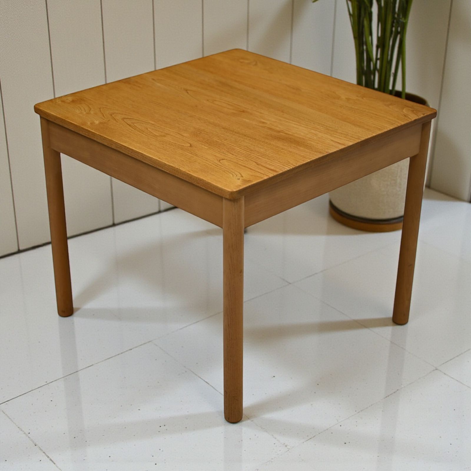 Ercol Side Coffee Supper Table Square Vintage Light Finish Free Uk Delivery