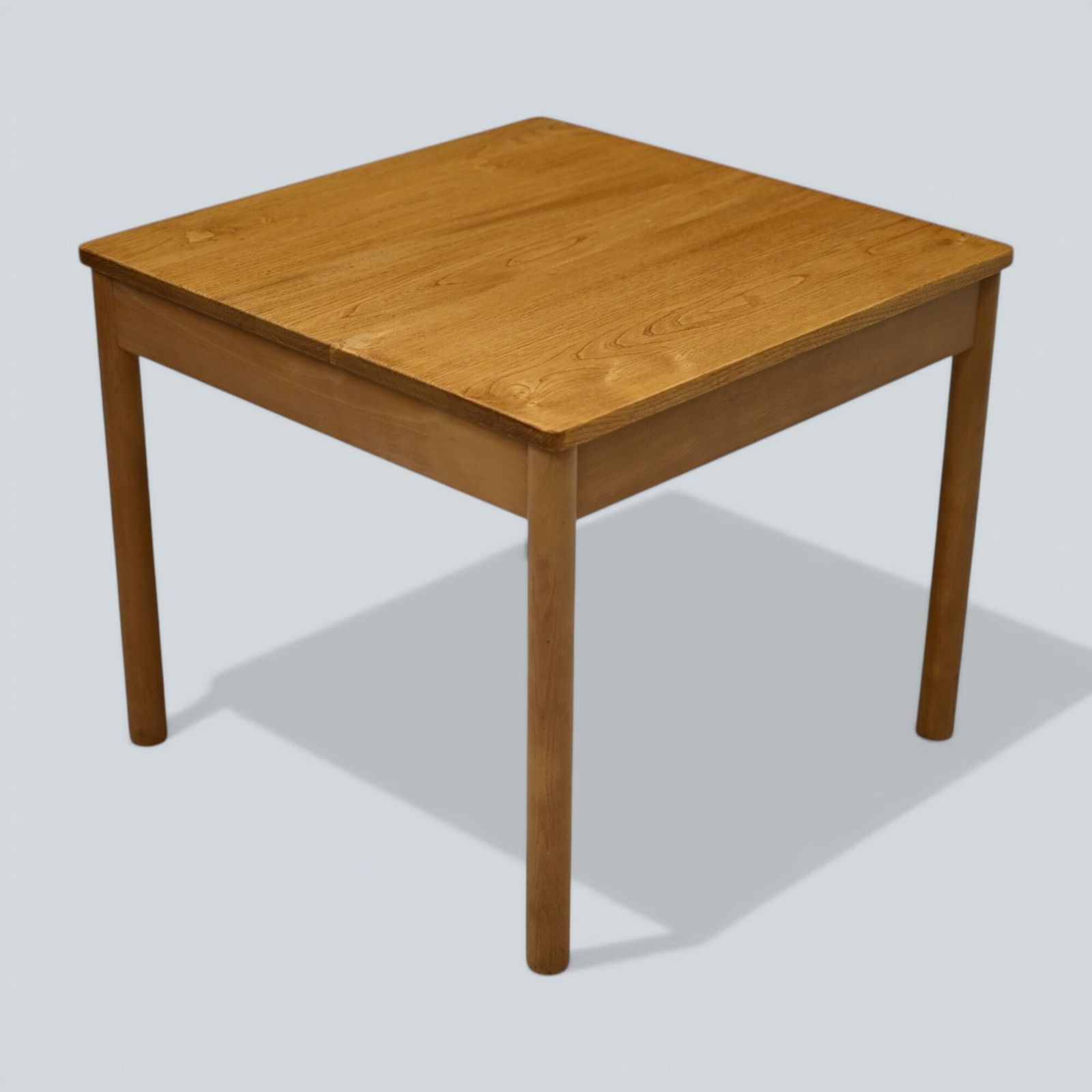 photo furniture Ercol Side Coffee Supper Table Square Vintage Light Finish Free Uk Delivery