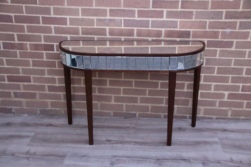 Pair Of Glass Mirrored Consoles photo furniture