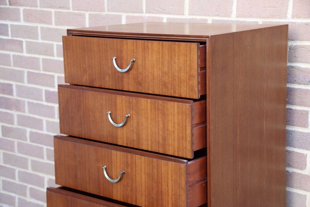 photo furniture Meredew Mid Century Vintage Teak Tallboy
