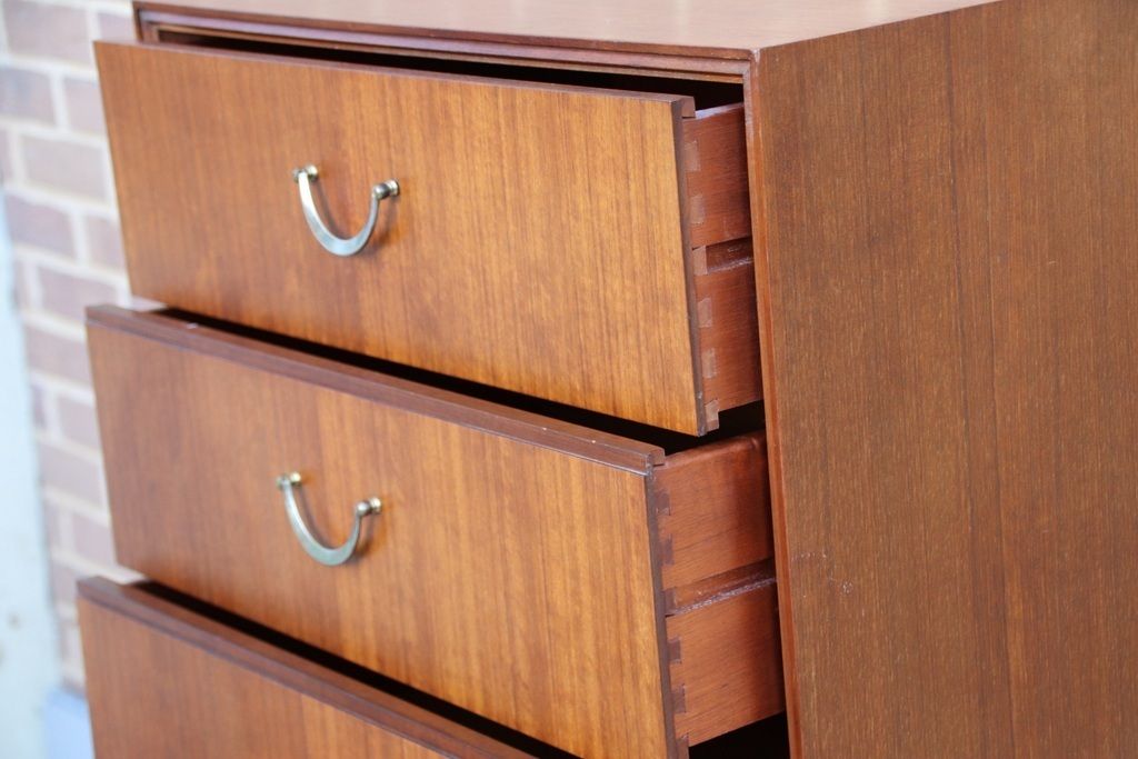 photo for sale Meredew Mid Century Vintage Teak Tallboy