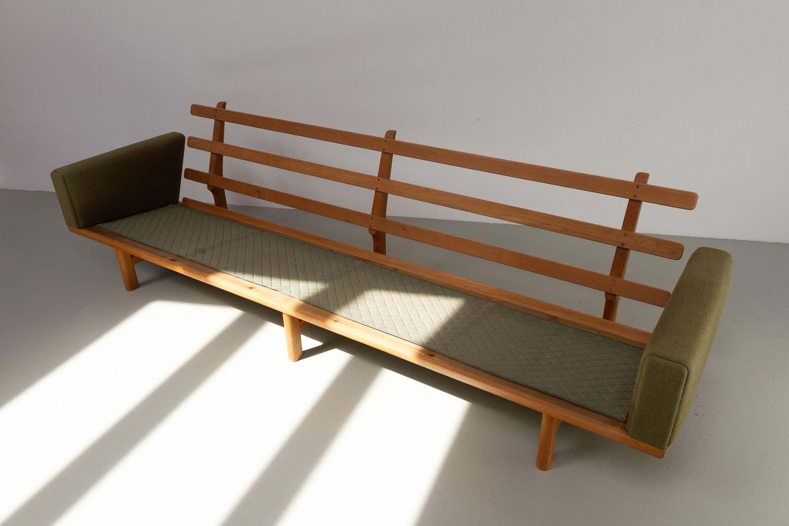 Danish Modern Oak Sofa Ge 236/4 By Hans J. Wegner For Getama, 1960s. photo furniture
