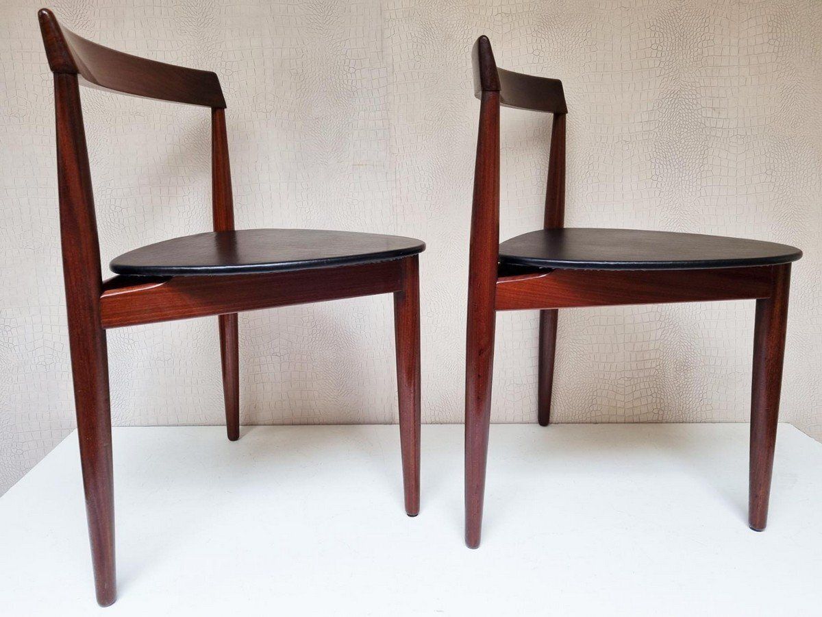 Danish Roundette Chairs By Hans Olsen For Frem Rojle, Denmark, 1960s, Set Of 2 photo Furniture
