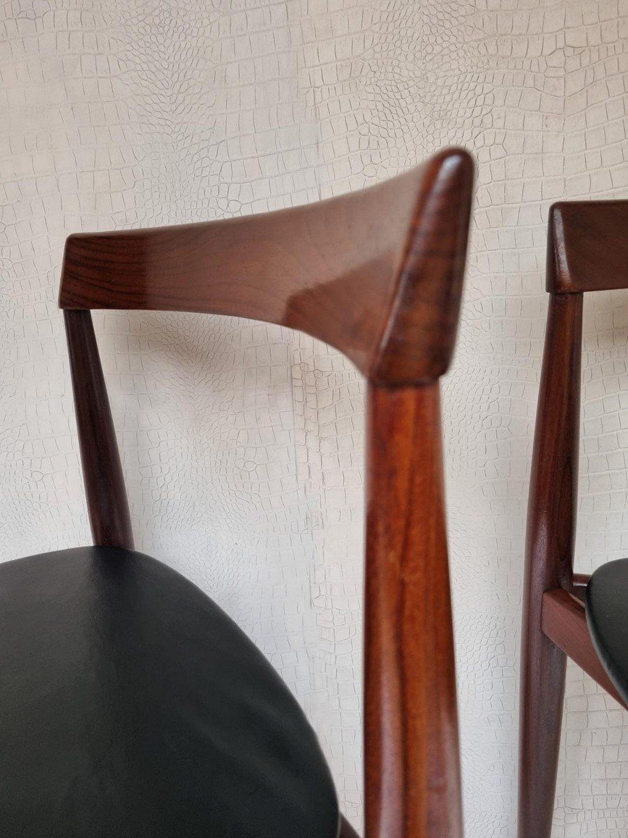 photo vintage Danish Roundette Chairs By Hans Olsen For Frem Rojle, Denmark, 1960s, Set Of 2