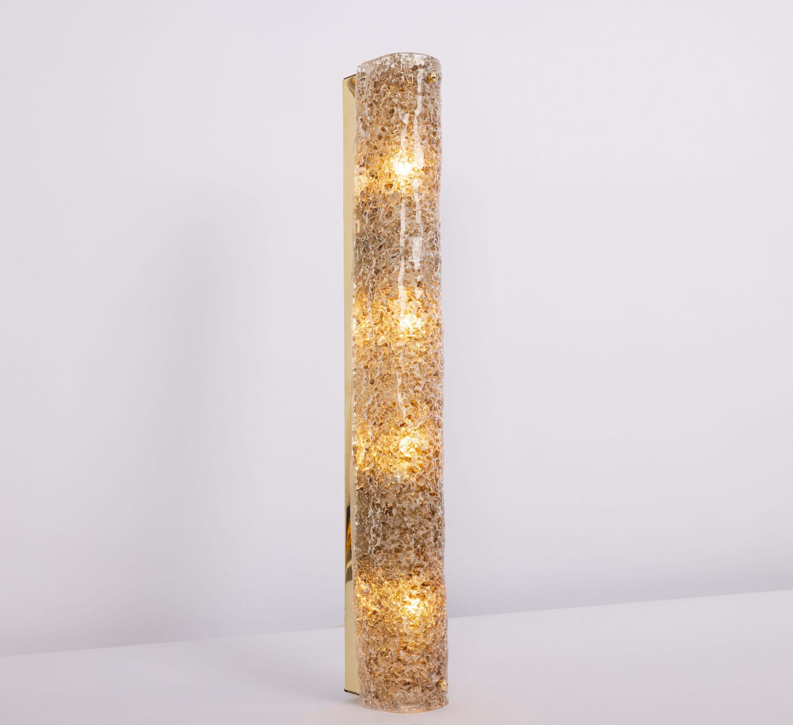 Verlichting 1 van 4 wandlampen met donker Murano-glas van Hillebrand, Duitsland, jaren 1970 photo