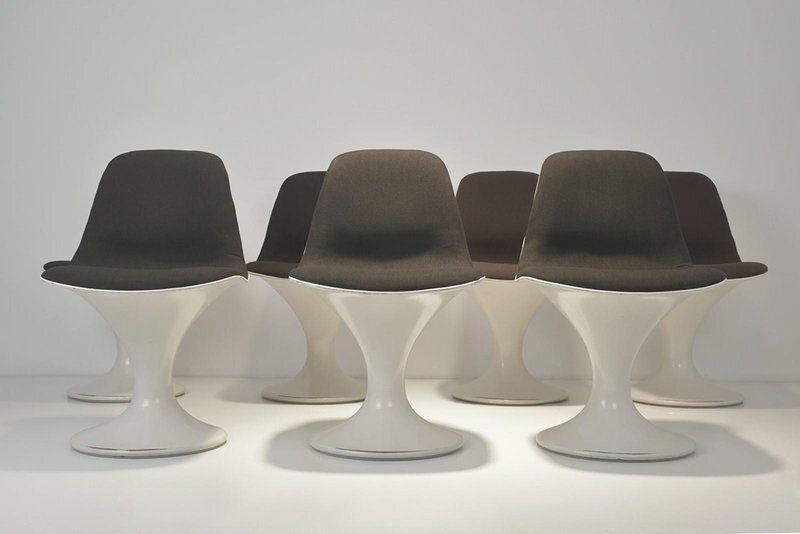 Swivel Chairs By Markus Farner + Walter Grunder For Vitra, 1965, Set Of 7 photo for sale
