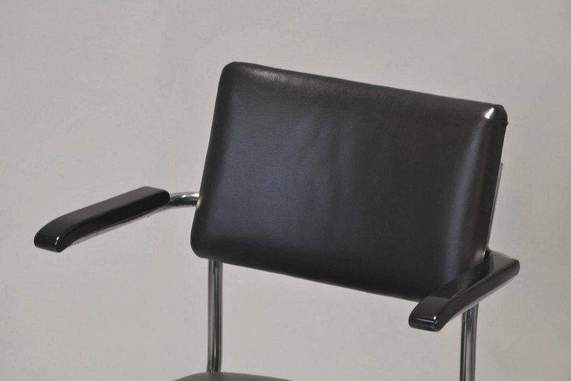 957.0 Desk Chair With Chrome Plated Steel Tube By Factory Design, 1950 photo