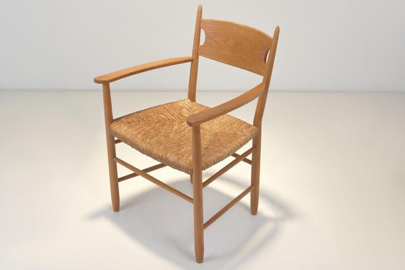 Chair In Ash Wood By Charlotte Perriand, Germany, 1960, Set Of 6 photo for sale