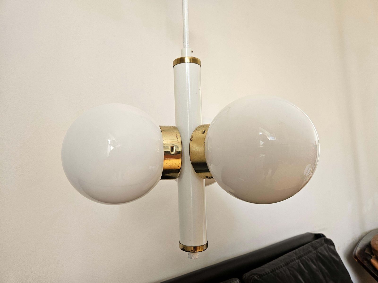 Rare lustre Sputnik Space Age mid-century, Italie, années 1970 photo Luminaires