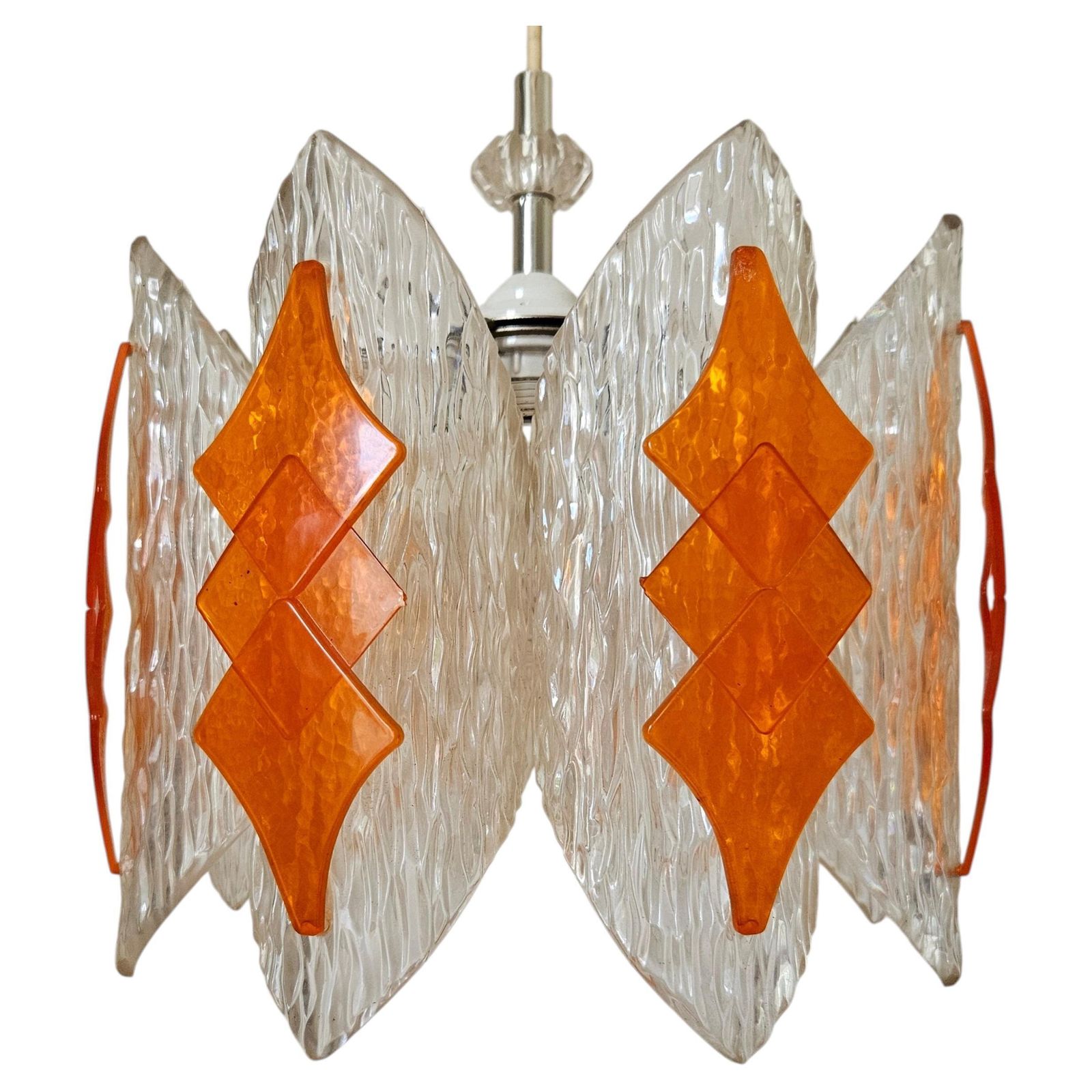 Zeldzame Mid Century Hanglamp, Duitsland, Jaren 1970