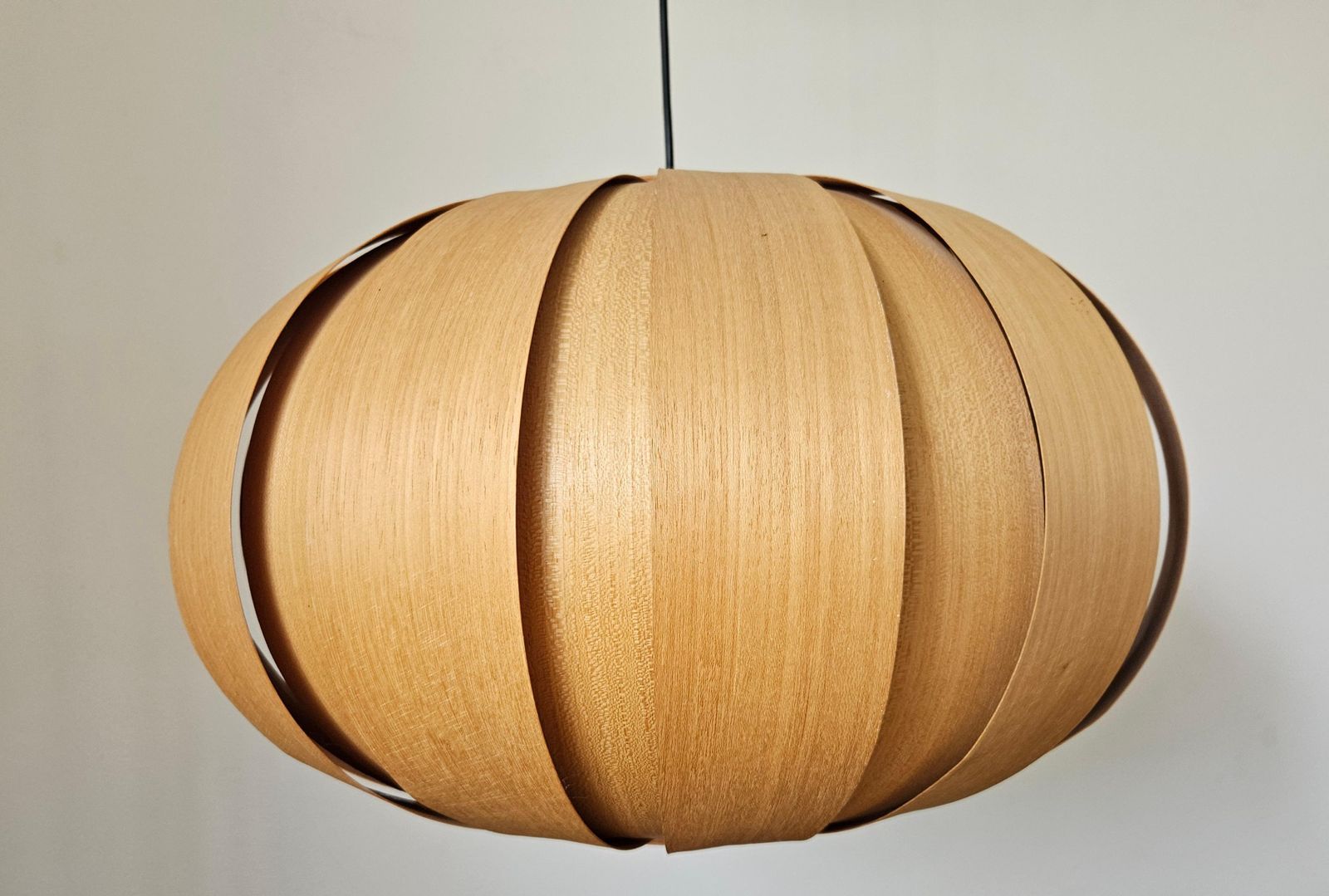 Grote fineren zeldzame mid-century hanglamp, Denemarken, jaren 1960 photo vinterior