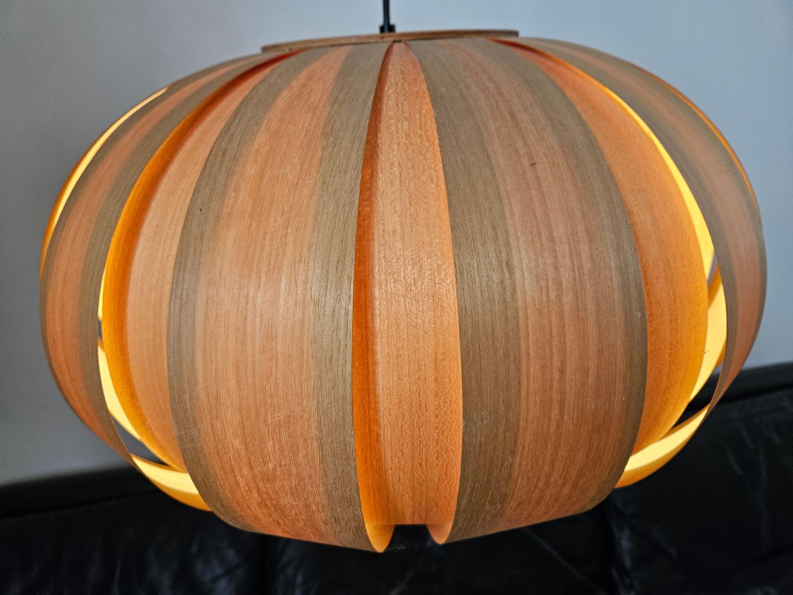 679.0 Grote fineren zeldzame mid-century hanglamp, Denemarken, jaren 1960 photo