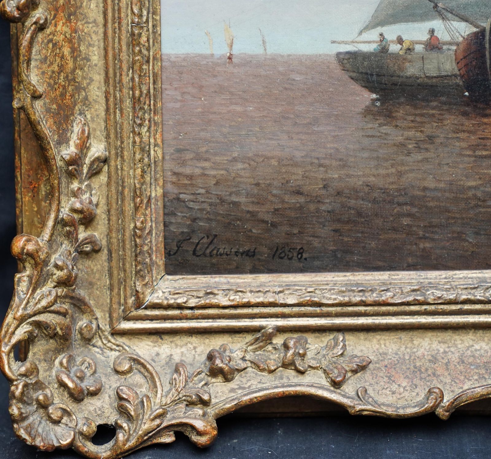 Art Marine Seascape   Dutch Old Master Nautical Art Oil Painting Sailing Boats photo