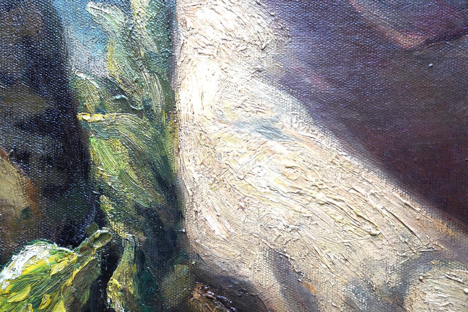 photo furniture Tree Nymph In A Landscape   American Impressionist 1920's Art Oil Painting