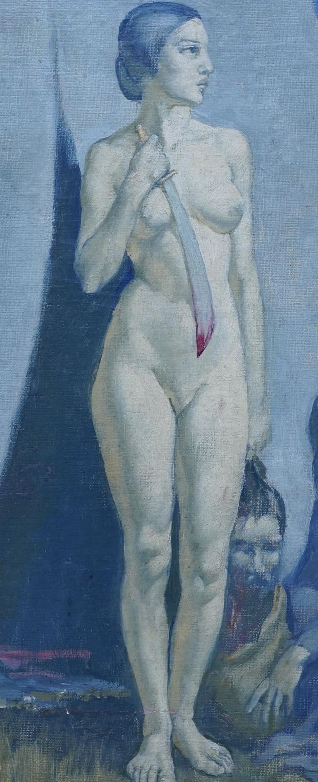 Judith   British 1929 Exh. Post Impressionist Art Oil Painting photo Art