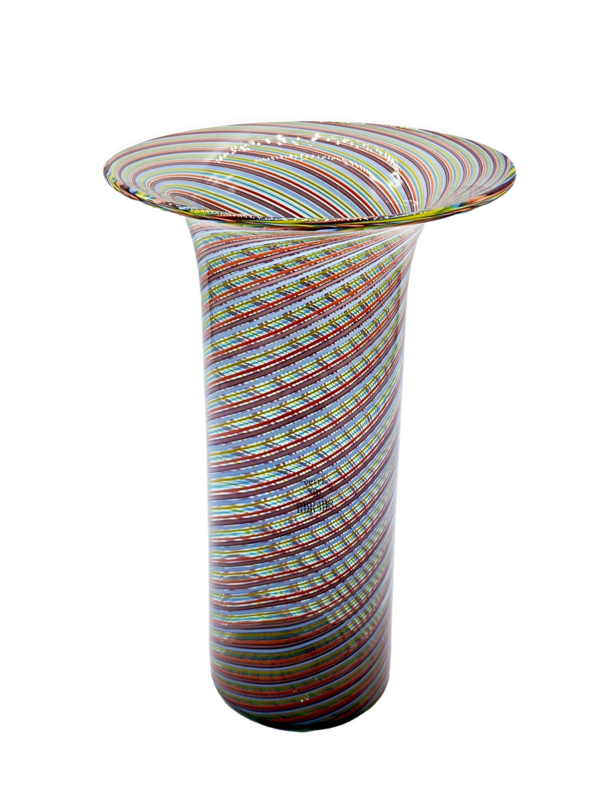 Lino Tagliapietra For Effetre International Vase In Murano Glass, Italy 1980 photo furniture