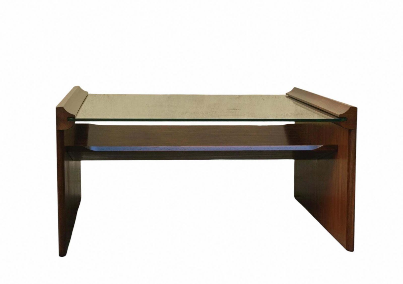 Kazuhide Takahama For Gavina "Acca" Coffee Table With Magazine Holder, Italy 1960s photo furniture