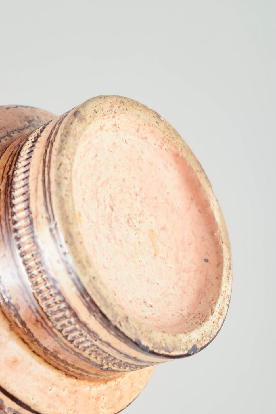 Aldo Londi voor Bitossi. Cilindrische stoneware vaas "Sahara", jaren 1970. photo Woonaccessoires