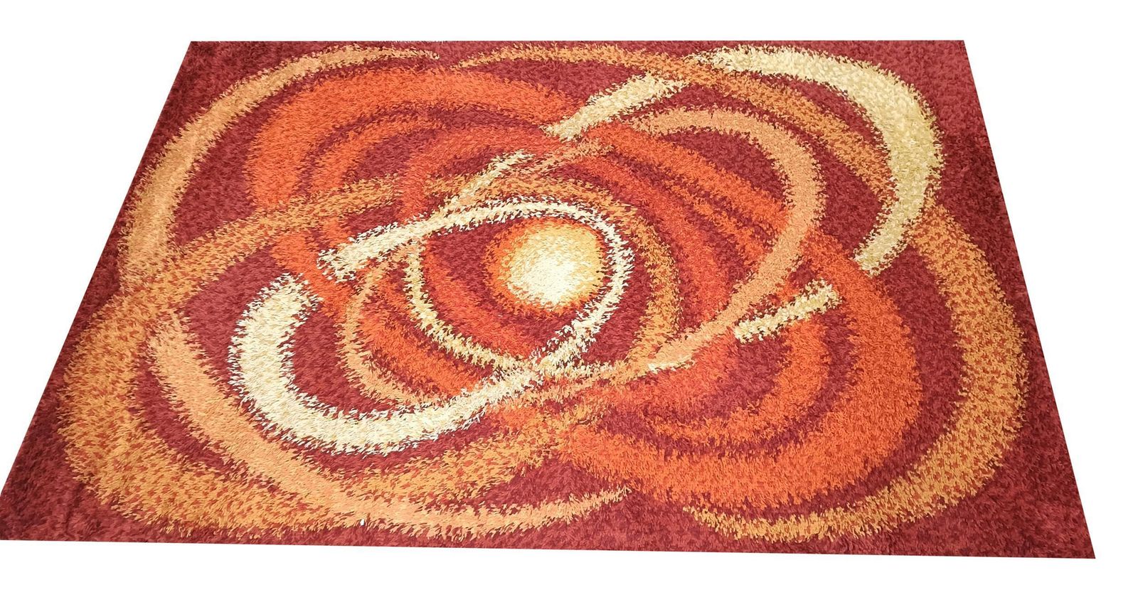 Samit Borgosesia Pure Wool Rug With Geometric Patterns, Mod. Iris, 1970 photo furniture