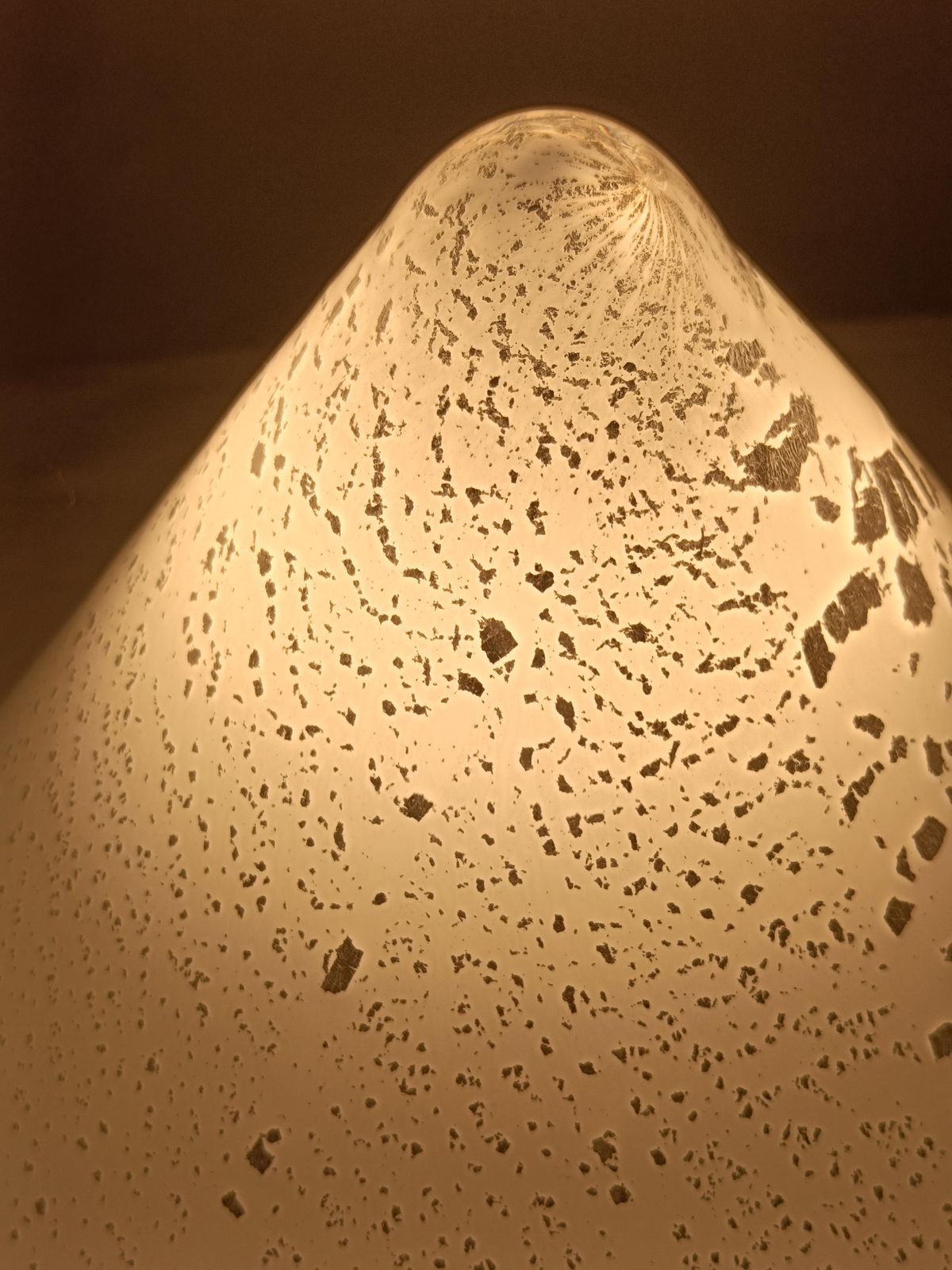 Murano Glass Cone Shaped Table Lamp, Italy 1980s photo vinterior