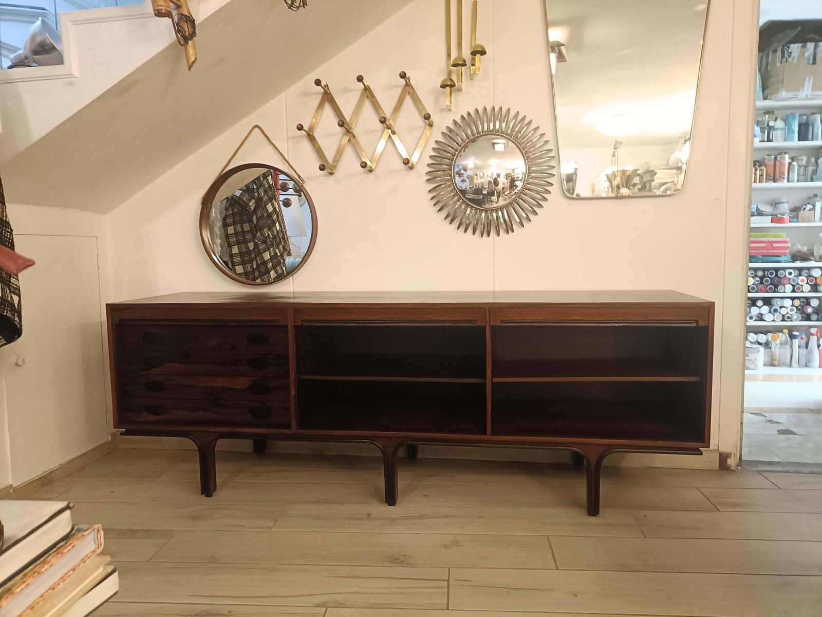 photo furniture Gianfranco Frattini For Bernini Credenza Mod.503, Italy 1960s