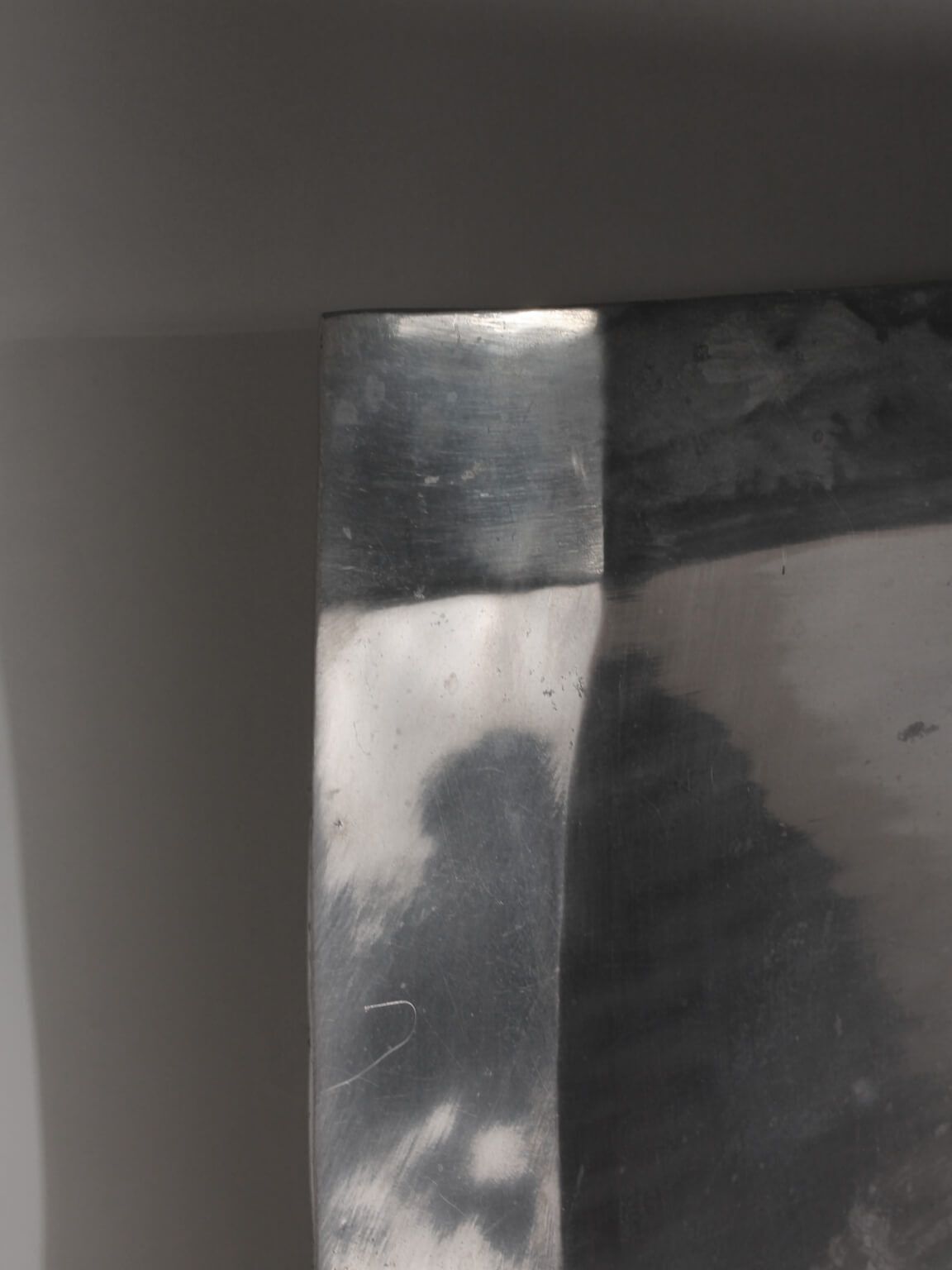 Gepolijste aluminium schaal, vierkant, groot formaat photo Woonaccessoires
