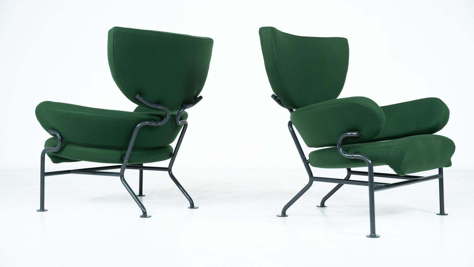 Pair Of Armchairs " Tre Pezzi" Mod. Pl19 By Franco Albini And Franca Helg, 1950s photo buy