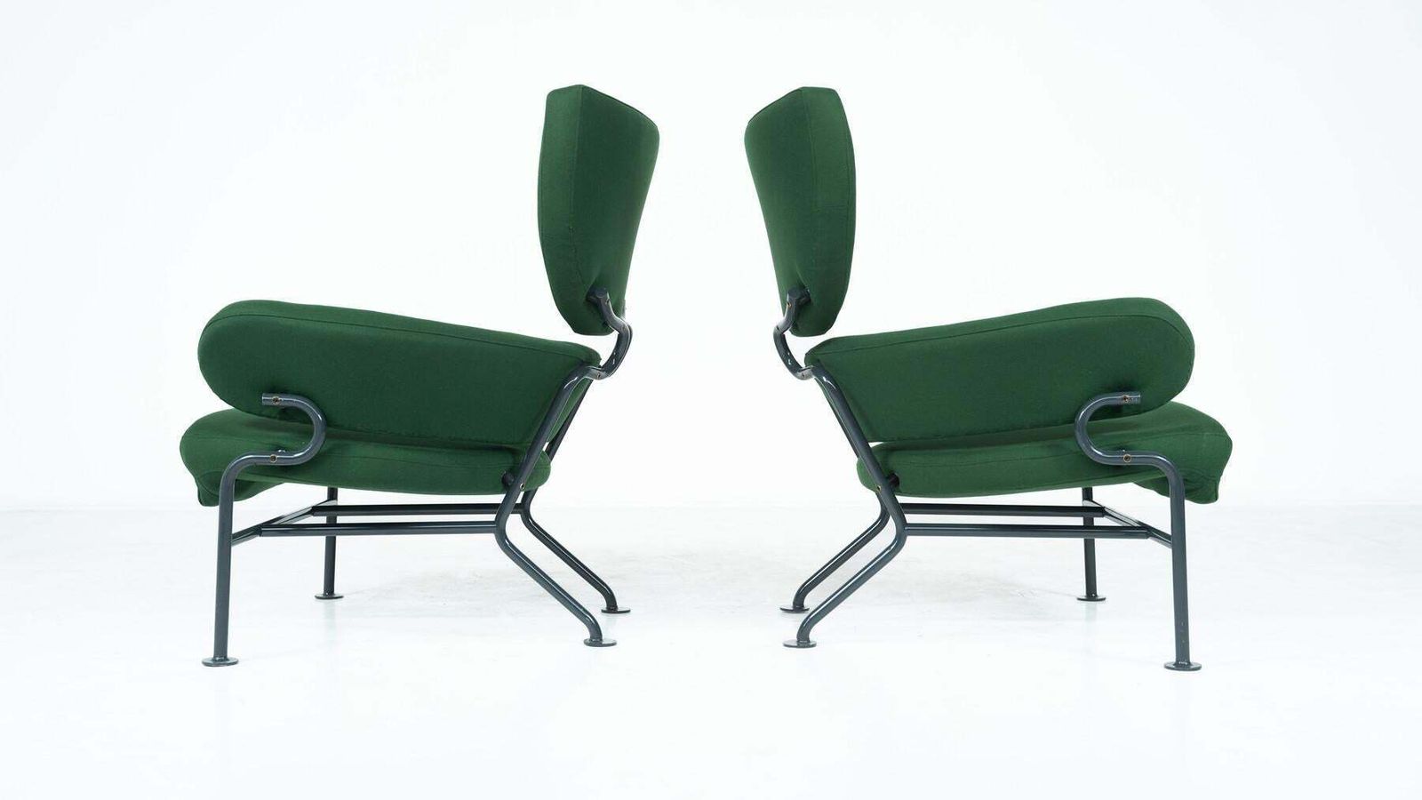 Furniture Pair Of Armchairs " Tre Pezzi" Mod. Pl19 By Franco Albini And Franca Helg, 1950s photo