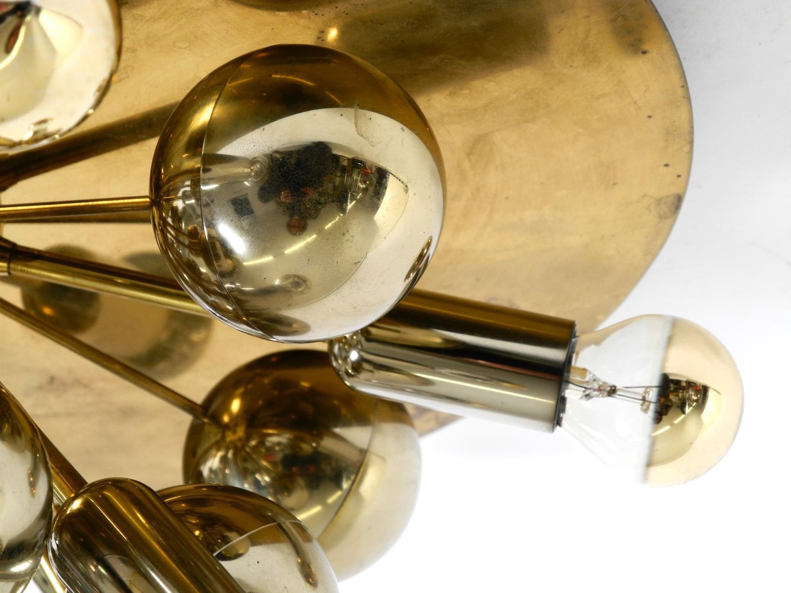 photo buy Grote Cosack Sputnik Space Age plafondlamp uit de jaren 1970 in messingkleur
