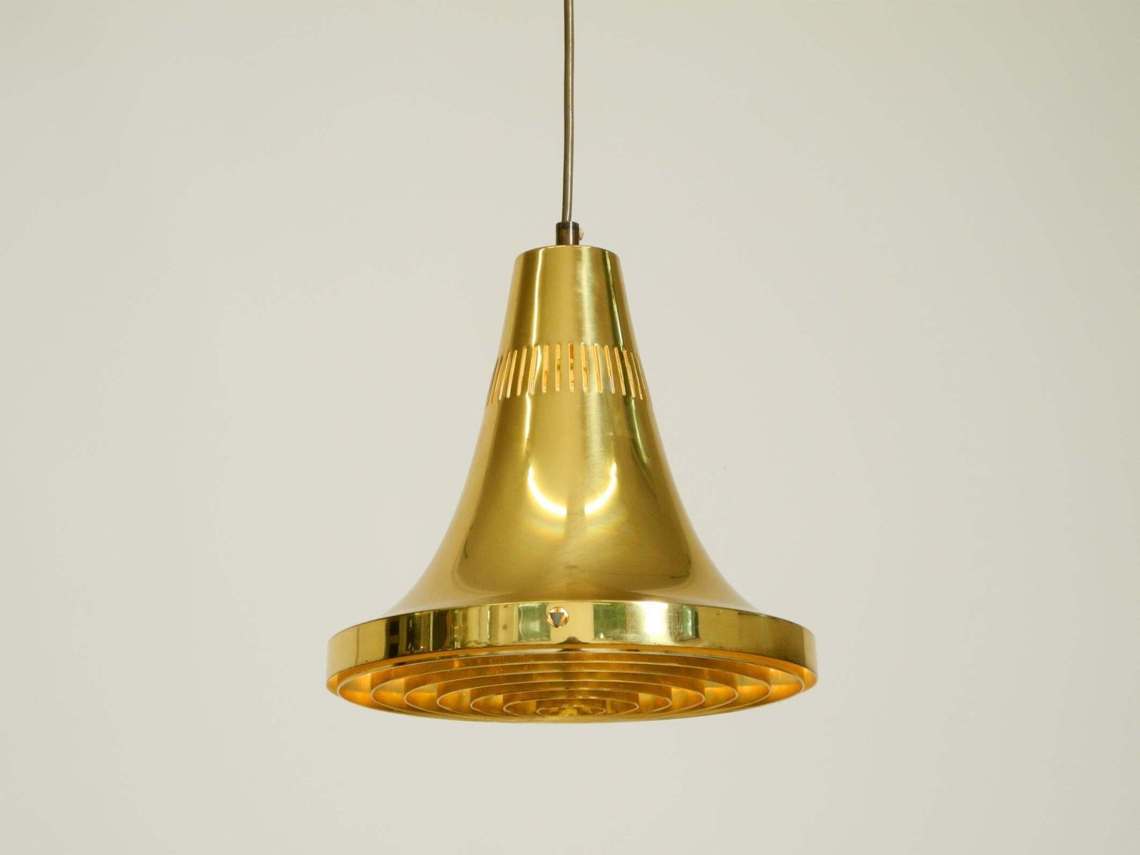 Hans Agne Jakobsson messing hanglamp, model T 598, Markaryd, Zweden, jaren 1960 photo vinterior