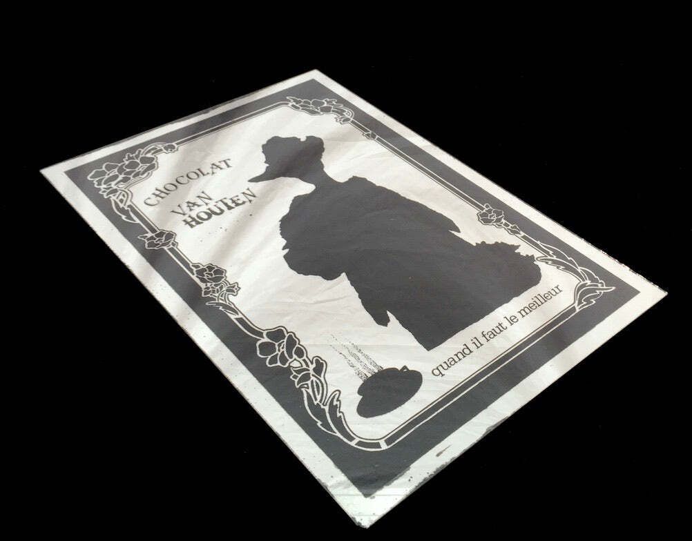 photo furniture Antique Advertising   Vintage Van Houten Chocolate Mirror / Sign Shop Display&Nbsp;