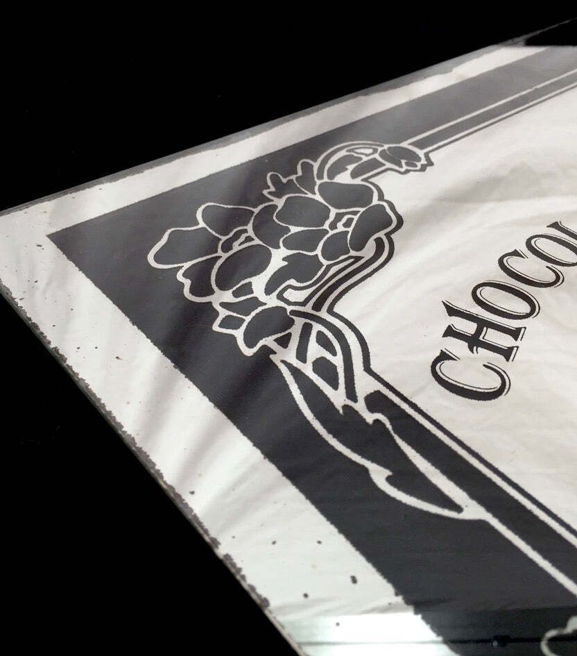 photo for sale Antique Advertising   Vintage Van Houten Chocolate Mirror / Sign Shop Display&Nbsp;