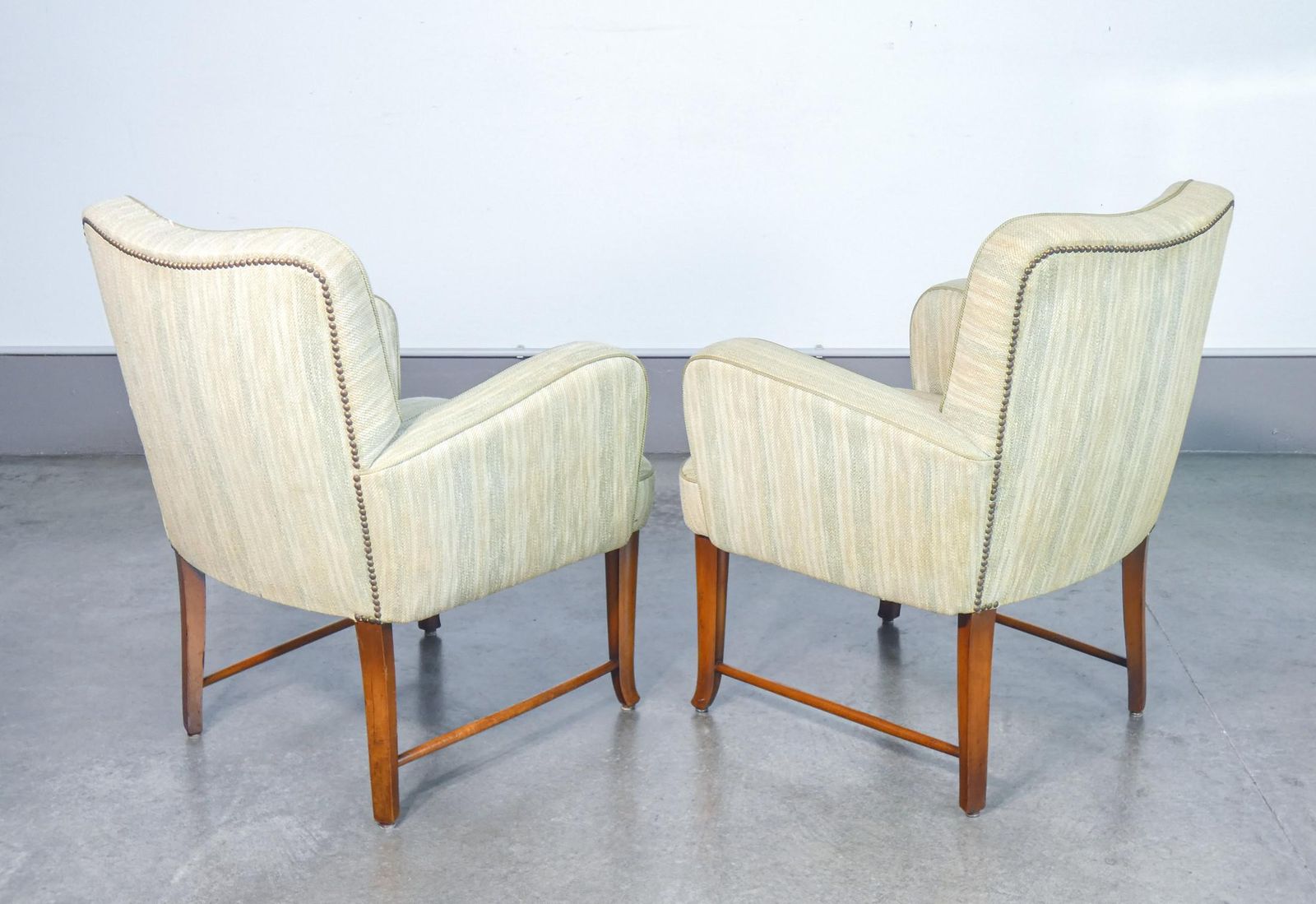 photo furniture Pair Of Lounge Armchairs With Armrests, Design Pier Luigi Colli. 1950s