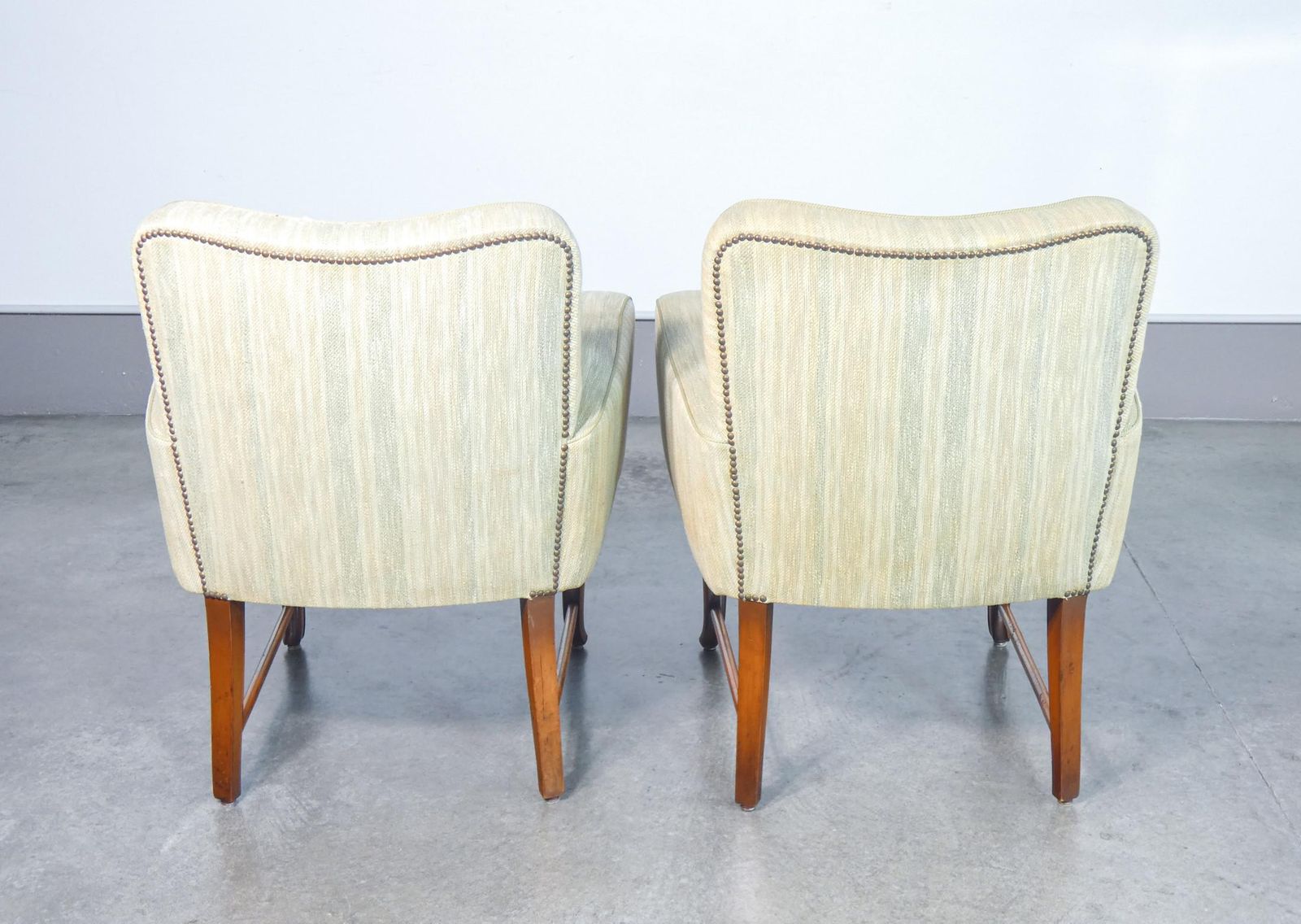 photo for sale Pair Of Lounge Armchairs With Armrests, Design Pier Luigi Colli. 1950s