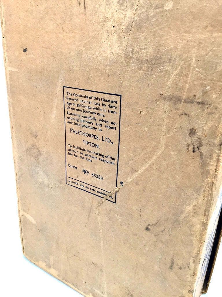 photo for sale Antique Advertising Palethorpes Royal Cambridge Sausage Box Shop Display Crate