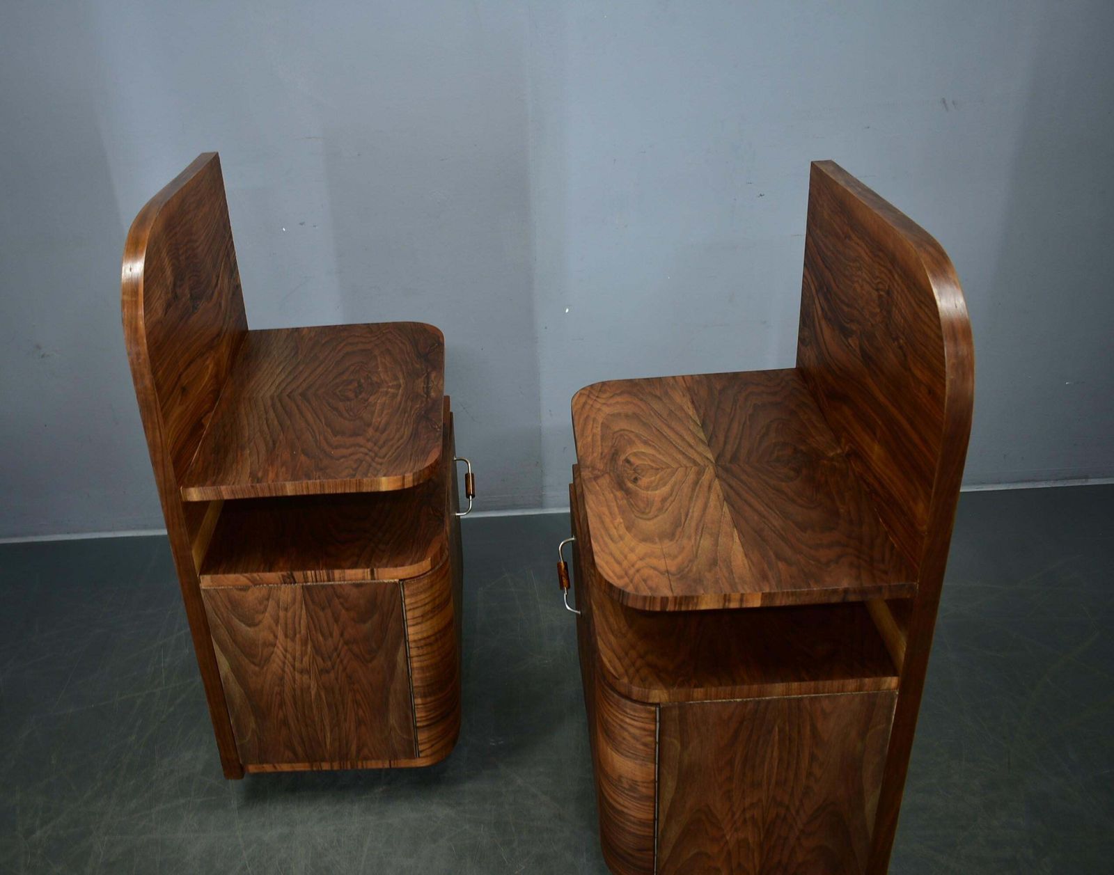 photo vintage Paire de tables de chevet Art déco, Tchécoslovaquie, 1932