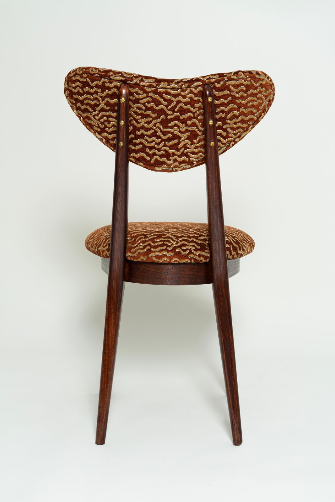 Mid-Century hartstoel in Le Chant Des Dunes-stof van Pierre Frey, Europa, jaren 1960 photo Meubels