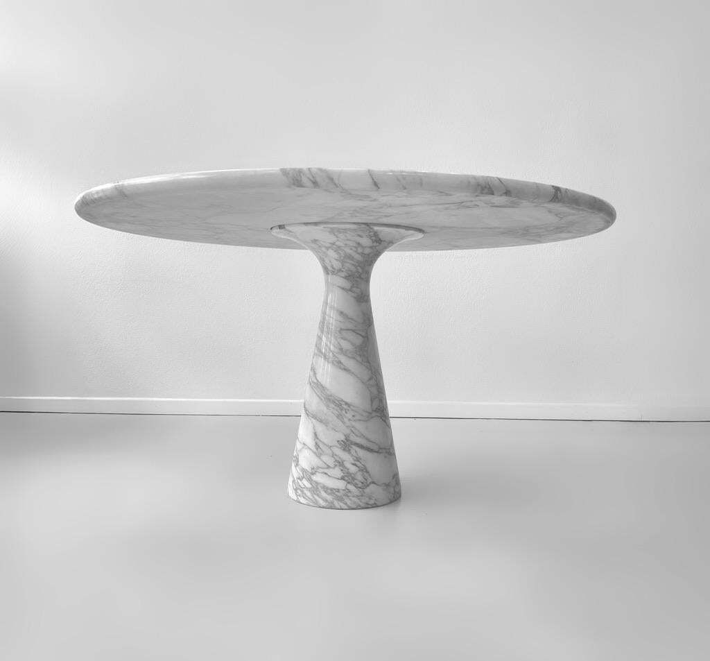 Angelo Mangiarotti M1 Arabescato Marble Dining Table By Skipper, Italy Ca. 1969 photo Furniture