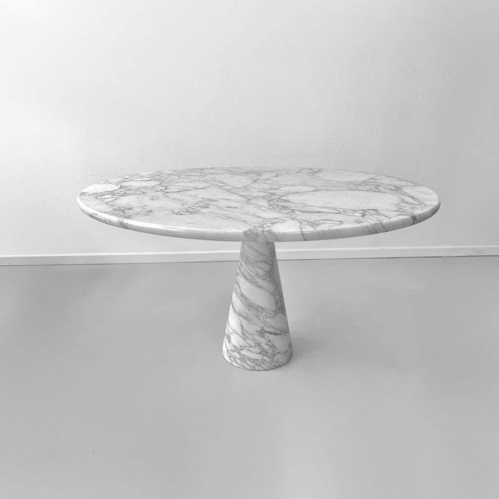 Angelo Mangiarotti M1 Arabescato Marble Dining Table By Skipper, Italy Ca. 1969 photo vintage