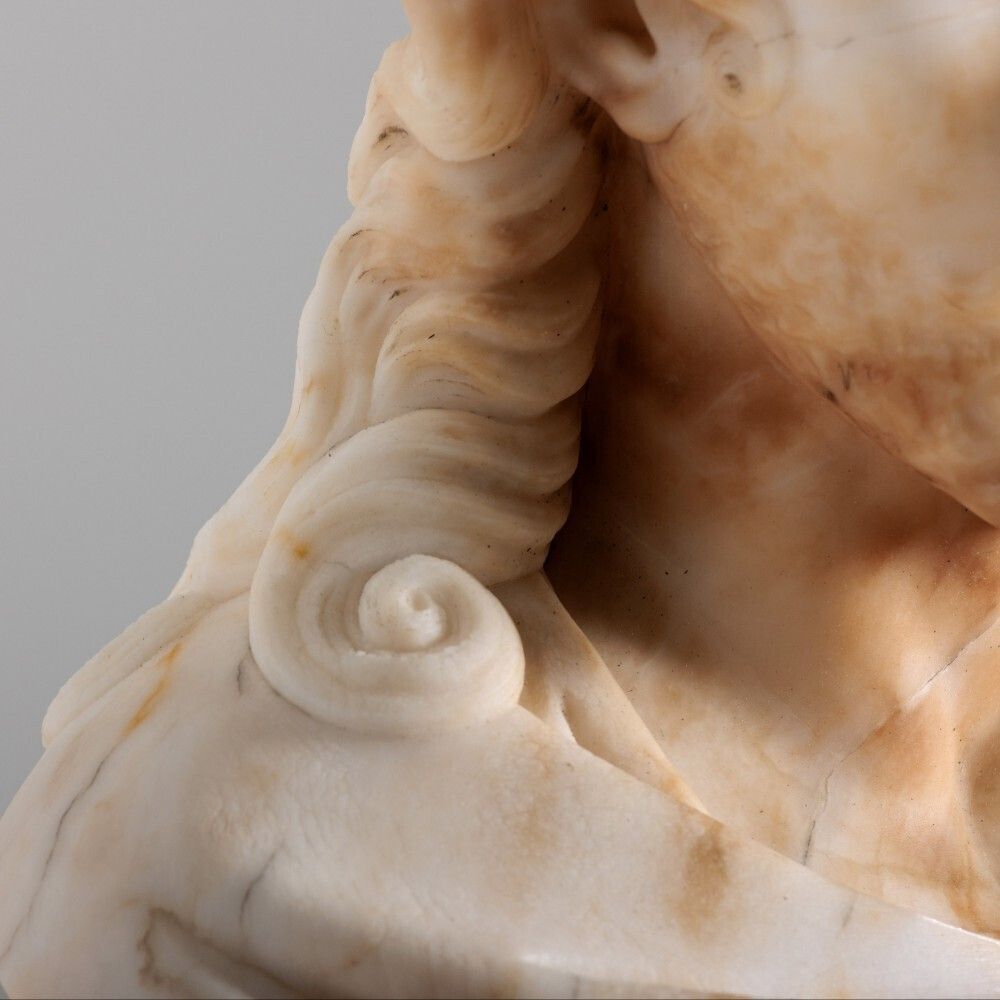 Alabaster Bust Of Christ, 1800s photo buy